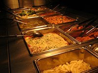 Variety of food items