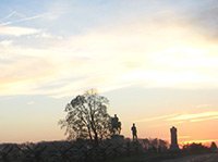 Tables chairs and paintings