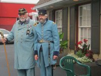 Tables chairs and paintings